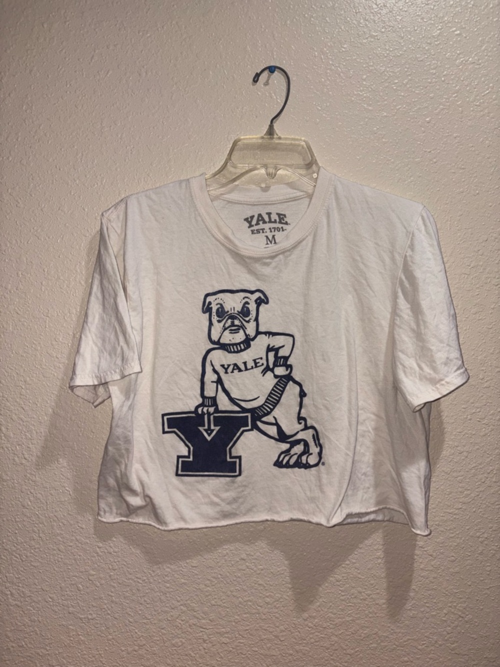 White Bulldog Crop Tee - Women's